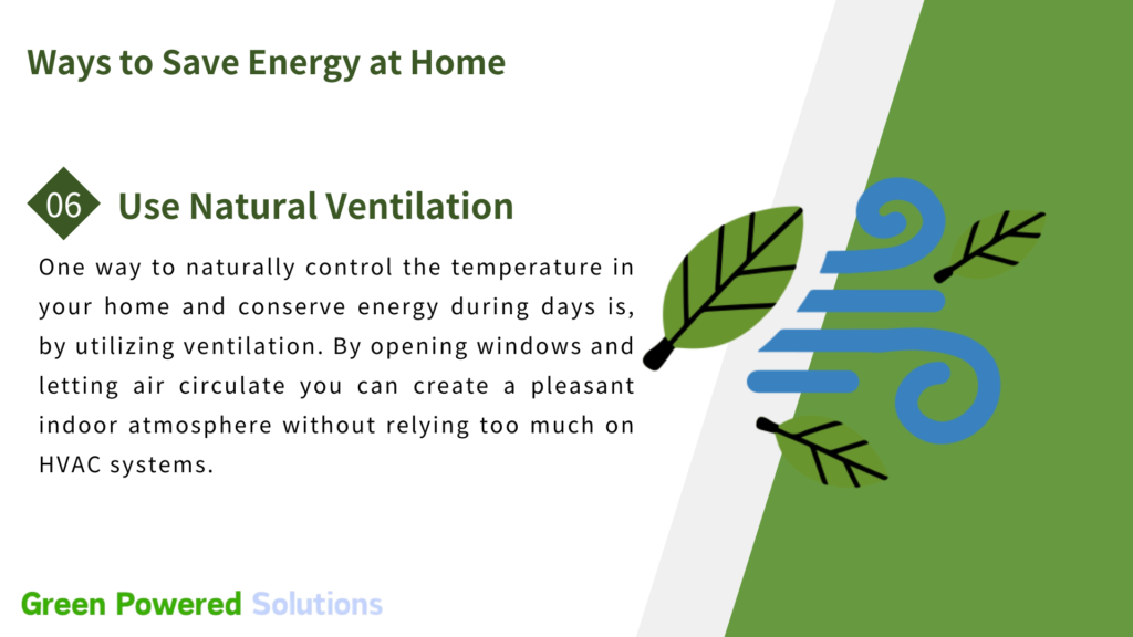 Use Natural Ventilation