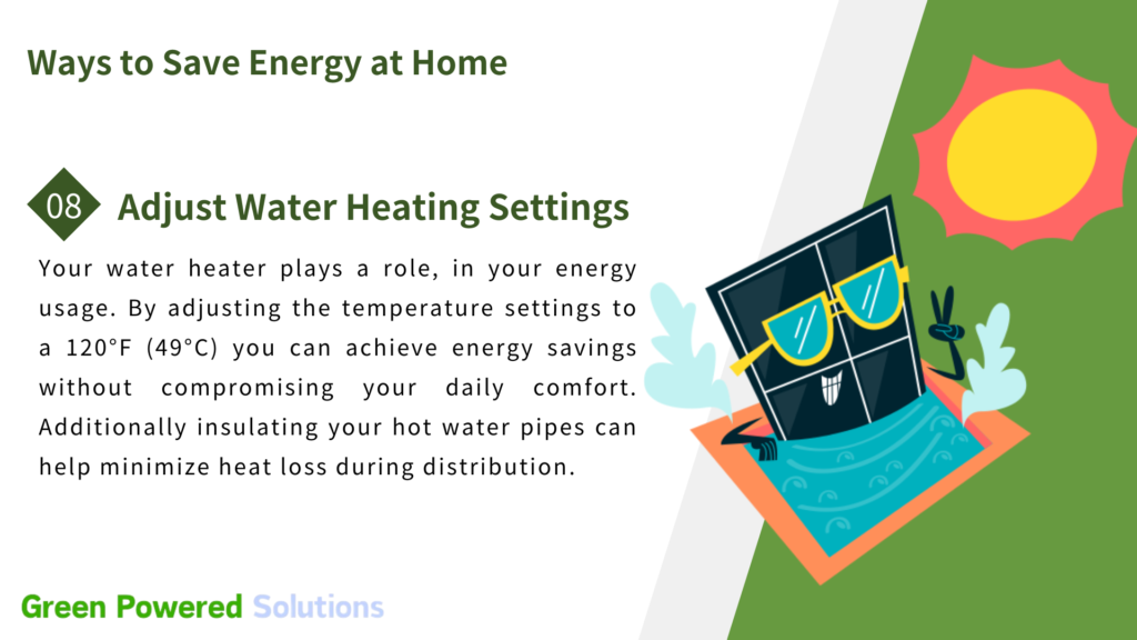 Adjust Water Heating Settings